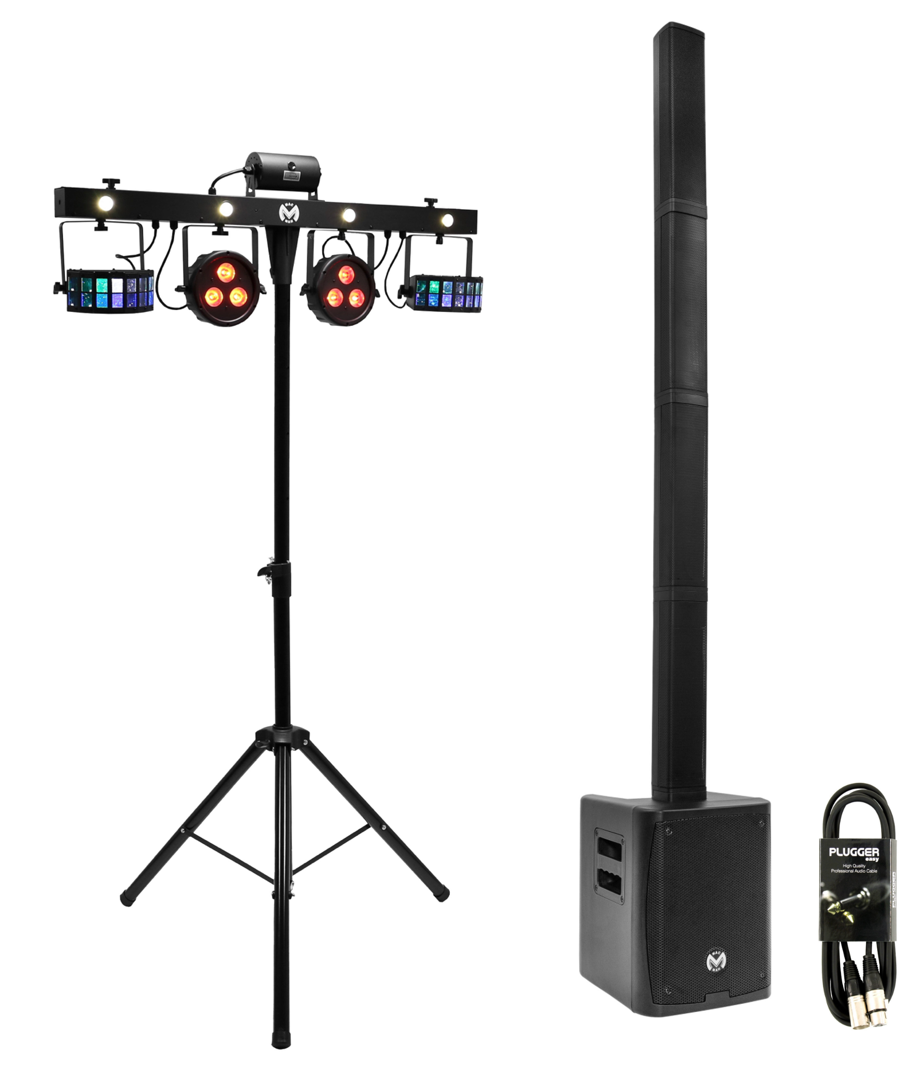 Pack Sonorisation & Lumières pour évènement jusqu'à 50 personnes