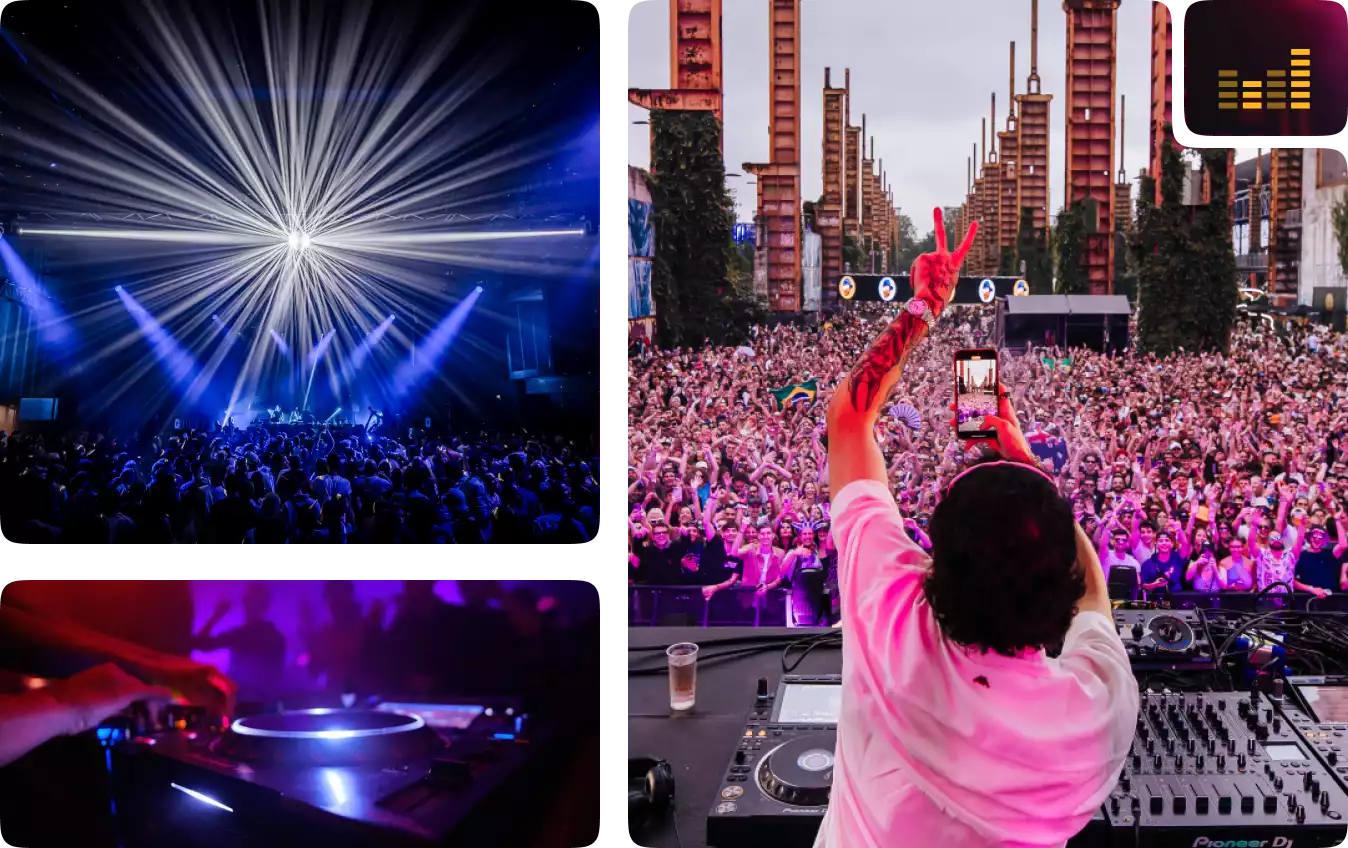 Visuel du contenu musical des DJ